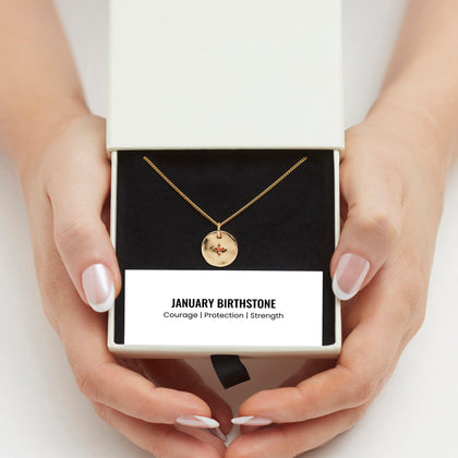 January Birthstone Necklace